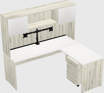 L-shaped office desk