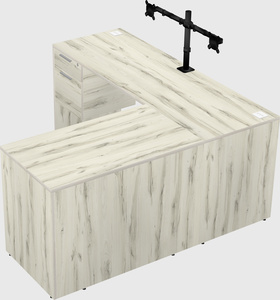L-shaped office desk