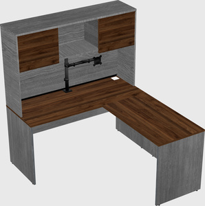 L-shaped office desk