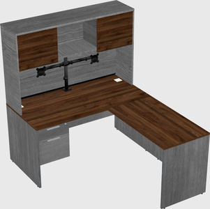 L-shaped office desk