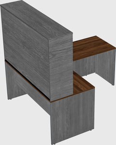 L-shaped office desk