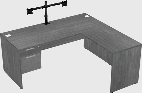 L-shaped office desk