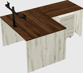 L-shaped office desk