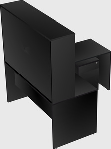 L-shaped office desk