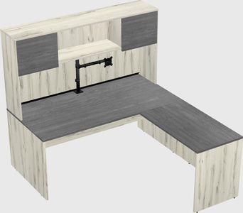 L-shaped office desk