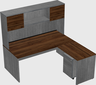 L-shaped office desk