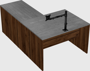 L-shaped office desk
