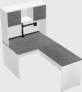 L-shaped office desk
