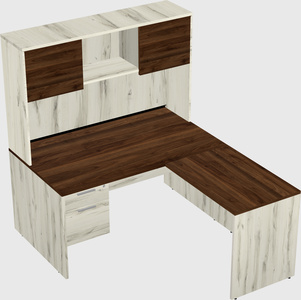 L-shaped office desk