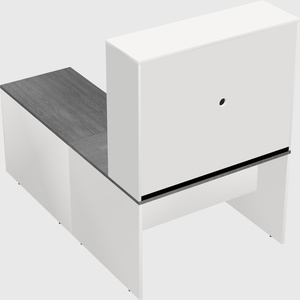 L-shaped office desk