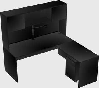 L-shaped office desk