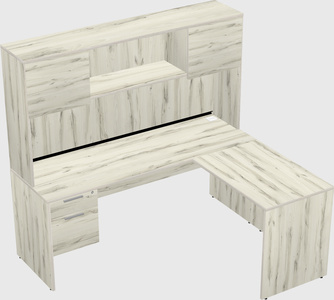 L-shaped office desk