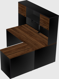 L-shaped office desk