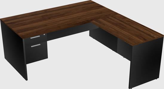 L-shaped office desk