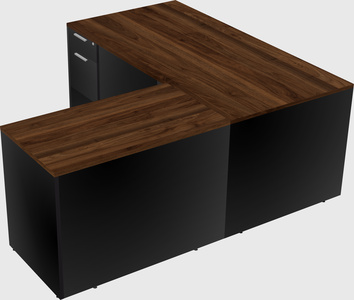 L-shaped office desk