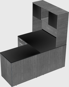 L-shaped office desk