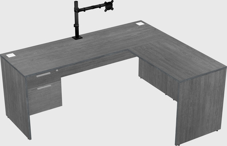 L-shaped office desk