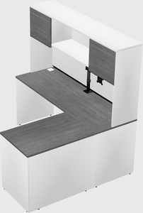 L-shaped office desk
