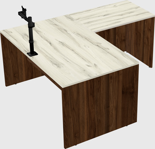 L-shaped office desk