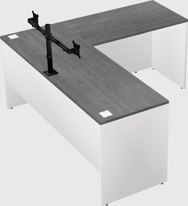 L-shaped office desk