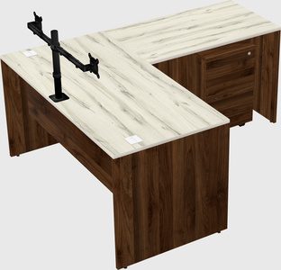 L-shaped office desk