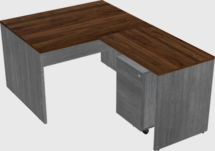 L-shaped office desk