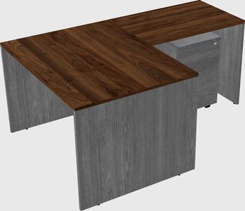 L-shaped office desk