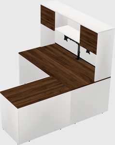 L-shaped office desk