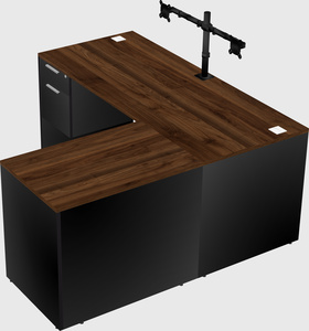 L-shaped office desk