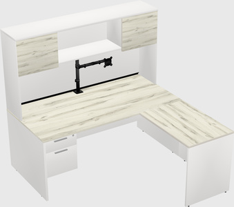 L-shaped office desk