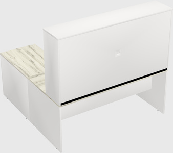 L-shaped office desk