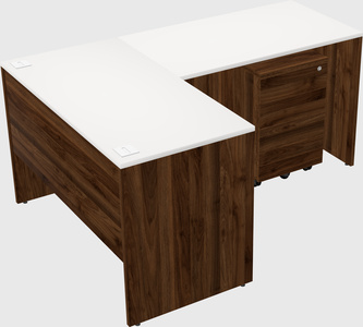 L-shaped office desk