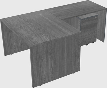 L-shaped office desk