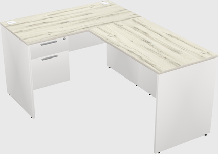 L-shaped office desk