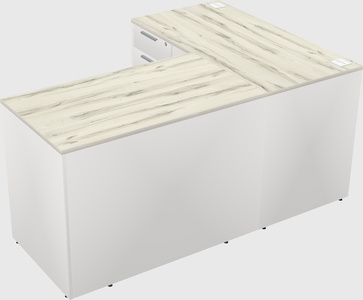 L-shaped office desk