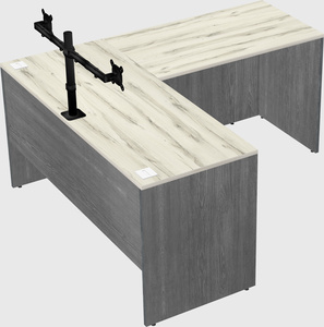 L-shaped office desk