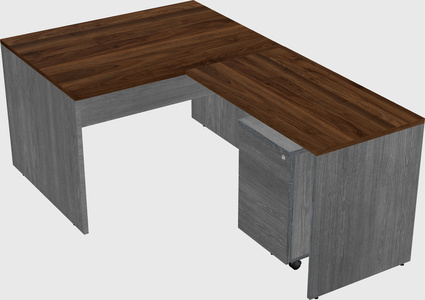 L-shaped office desk