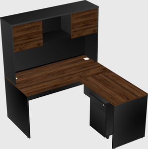 L-shaped office desk