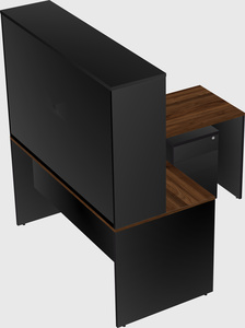 L-shaped office desk