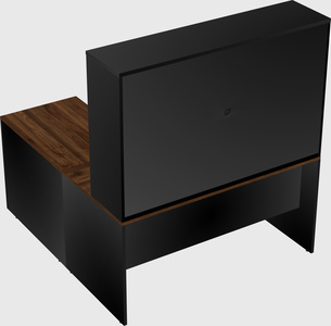 L-shaped office desk