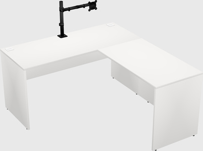 L-shaped office desk