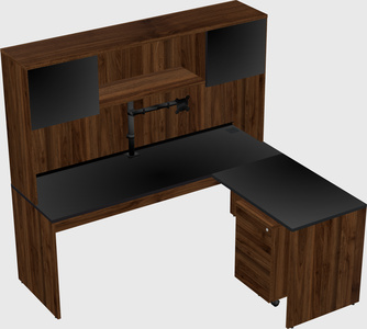 L-shaped office desk