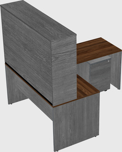 L-shaped office desk
