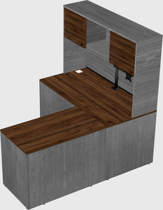 L-shaped office desk