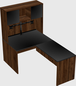 L-shaped office desk