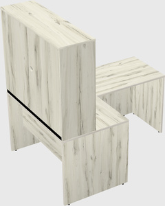 L-shaped office desk