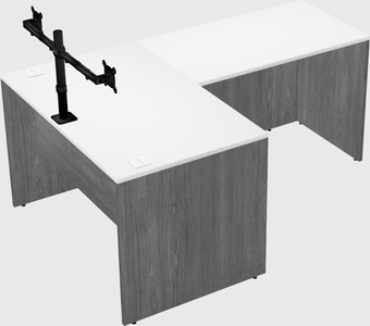 L-shaped office desk