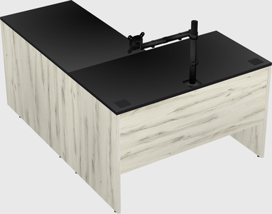 L-shaped office desk