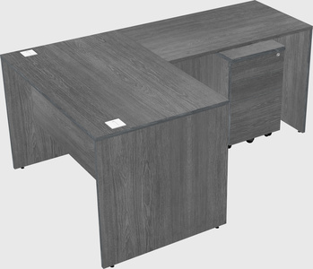 L-shaped office desk
