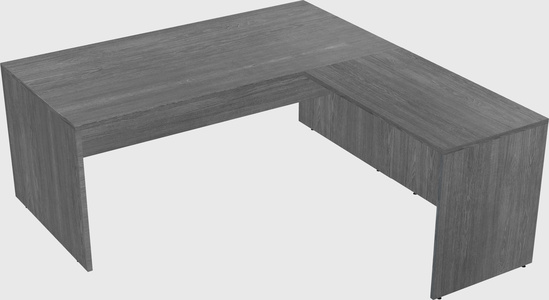 L-shaped office desk